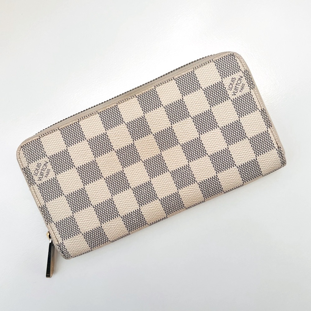 🔥LOUIS VUITTON Damier Azur Zippy Wallet